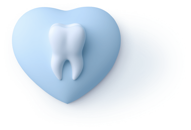 Dhëmb 3D mbi zemër — Alpha Dental Aesthetic